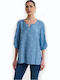 Damenbluse Blau