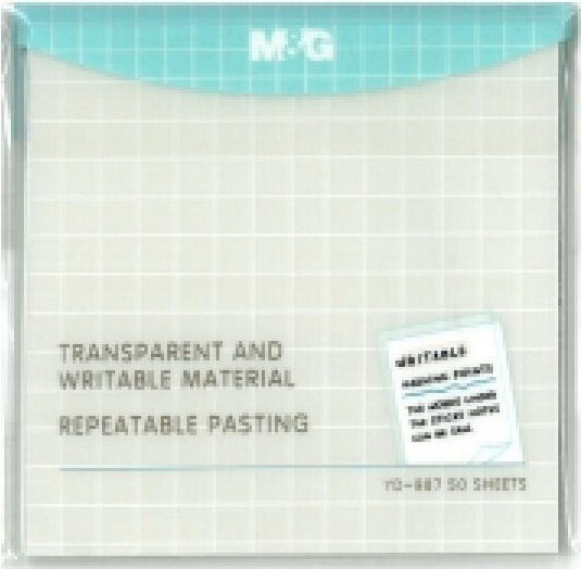 Notes Transparent Memo M&g 76x76 50φ