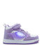 Adidași Copii Inalți Cu Luminite Violet