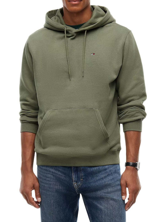 Tommy Hilfiger Φούτερ με Κουκούλα Λαδί
