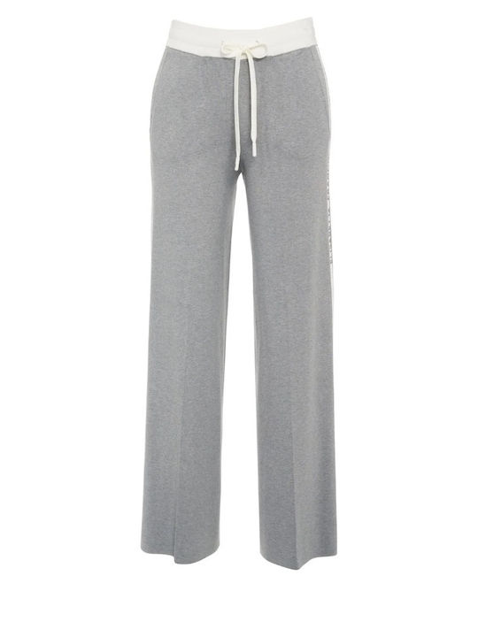 Elisabetta Franchi Damen Stoffhose Grau