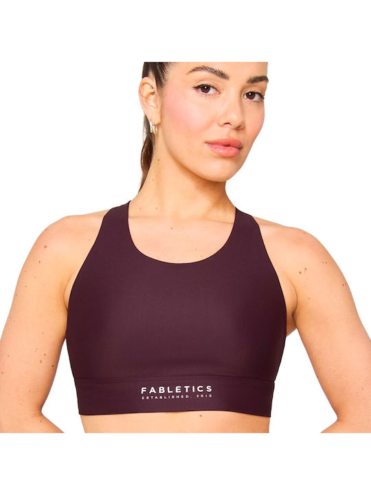 High Damen Sport-BH Burgundisch mit Futter FT5054-BA2149174-1-OXBLOOD/C.WH