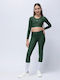 Kids Long Green Leggings