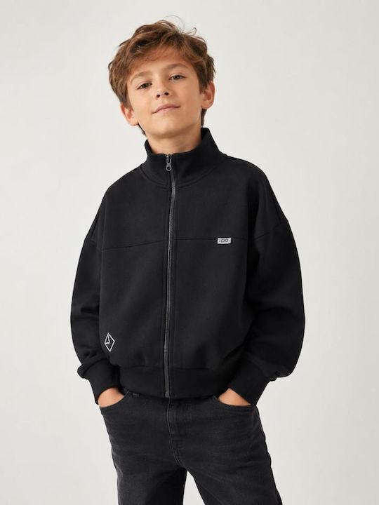 Kids Sweatshirt Cardigan Black