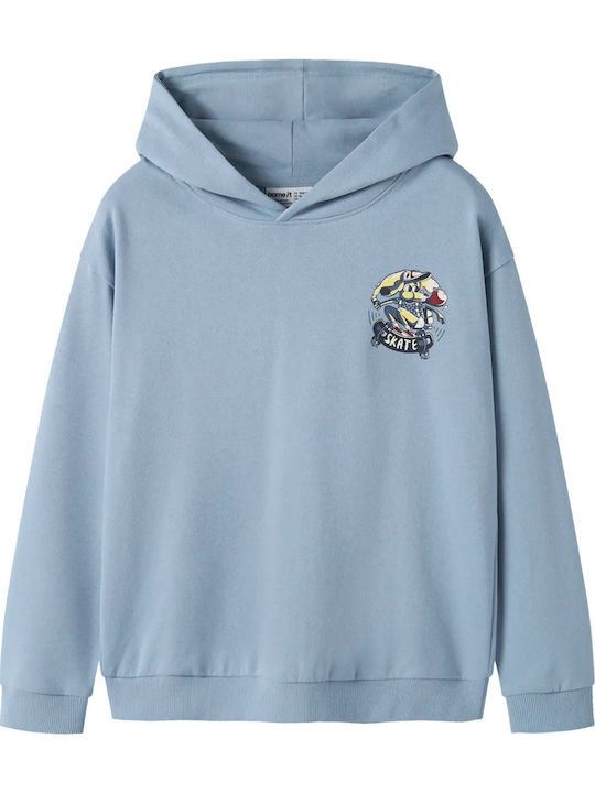 Name It Kinder-Sweatshirt mit Blau Kapuze