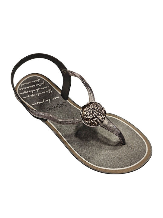 Grendha Women's Flat Sandals Black