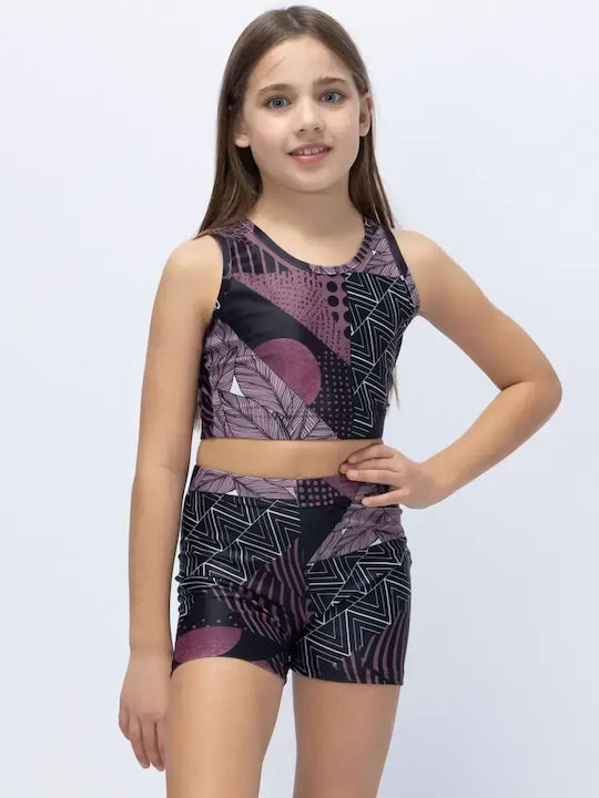 Kinderoberteile Crop Top Ärmellos Schwarz VGA26-TOP01-Schwarz-Within