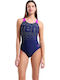Athletic Swimsuit Navy/fuchsia