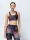 Women's Athletic Sports Bra Black with Light Padding