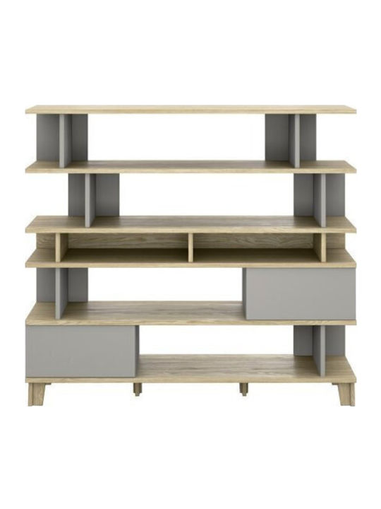 Biblioteci 104 Dri, Gri (2 buc) 165x42x147 cm