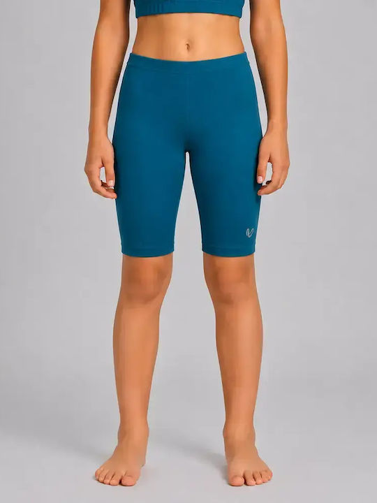 Kids Short Blue Leggings
