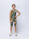 Kids Short Leggings Green Rooted