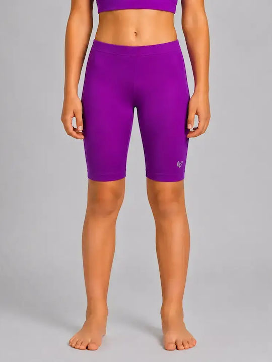 Kids Short Purple Leggings