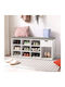Hallway Furniture with Shoe Rack & Bench Particle Board 104x30x48cm