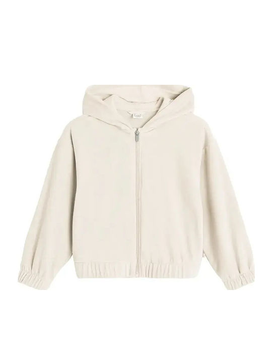 Kids Sweatshirt Cardigan Beige