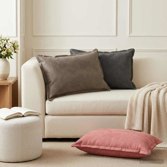 vidaXL Sofa-Kissen Houten aus Samt Rosa 50x70cm