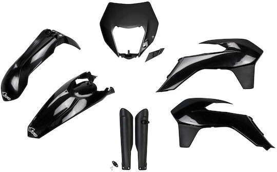 Set Karosserie Voll Exc 14-16 Schwarz UFO Plastik Ktkit524f@001