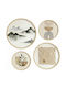 Frames Huhu Set 5 Pieces 693bse6167 Ø43.2 37.4 31.6 25.9 20cm Multi Wallity Round MDF Wood