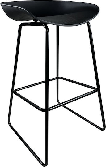 Barhocker Metallisch Victory Schwarz 2 Stück 43x42x85cm
