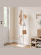 Vasagle Wooden White Freestanding Coat Rack 50x30x170.7cm