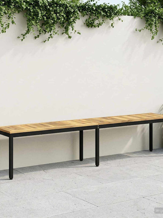 Outdoor Wooden Bench 201x35x45cm