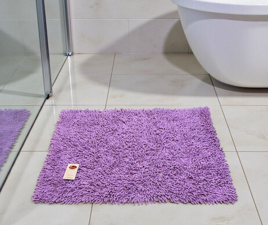Linea Home Πατάκι Μπάνιου Βαμβακερό Noodle LH2044052-1 Λιλα 60x90εκ.