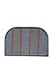 Sidirela Doormat Semicircular Carpet with Non-Slip Backing Swan Grey 40x60cm E-0976