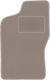 Velour Driver’s Mat Fiat Cinquecento Hatchback 1991-1998 Beige