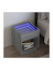 Wooden Bedside Table Grey 40x40x50cm