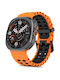 Tech-Protect Iconband Pro Silicone Strap Orange / Black (Galaxy Watch Ultra / Ultra 2)