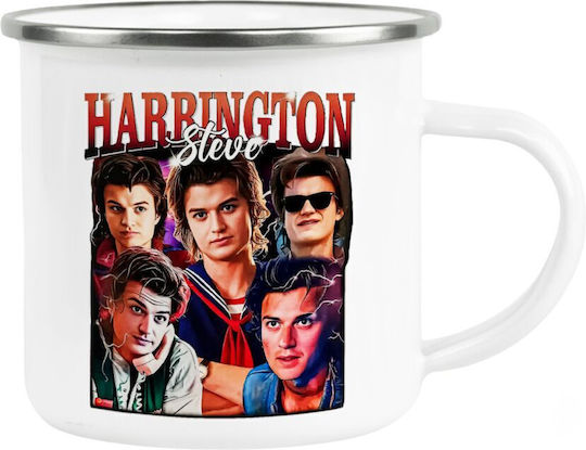 Koupakoupa Steve Harrington Metallic White Mug 360ml