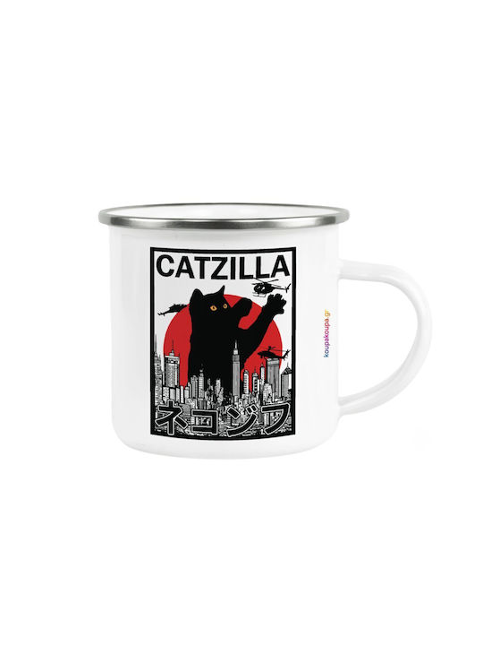 Koupakoupa Catzilla Metallic White Mug 360ml KP...