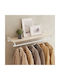 Songmics Metal Wall Hanger Beige 109x13.2x28cm