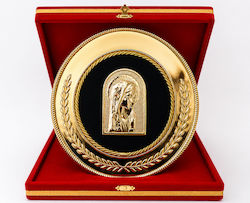 Metallische Heiligenikone Maria – Dekoratives Luxuriöses Kassettenbild Code Plak-pan Maria Gold Metallische Heiligenikone Maria – Dekoratives Luxuriöses Kassettenbild Code Plak-pan Maria Gold