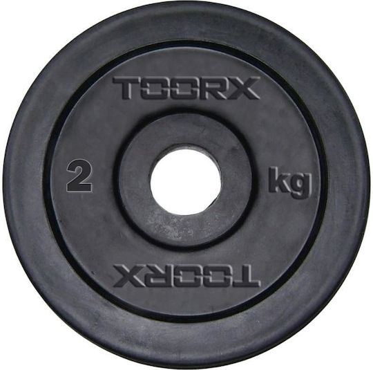 Toorx Rubber Weight Plate 1 x 2kg Φ25mm