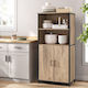 Vasagle Bathroom Cabinet 60x35x124.5cm Beige