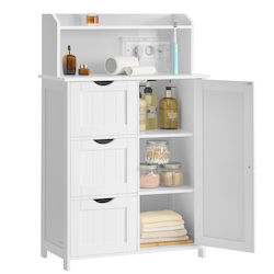 Vasagle Dulap de baie 60x30x100.5cm Alb BBC775W03