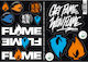 Molotow Flammen Stickerblatt A4 21 X 29,7 cm