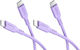 Goobay Кабел USB-C мъжки - USB-C 60W Лилав 1.5m...