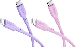 Goobay Cable USB-C male - USB-C 60W Μωβ 1.5m 81273