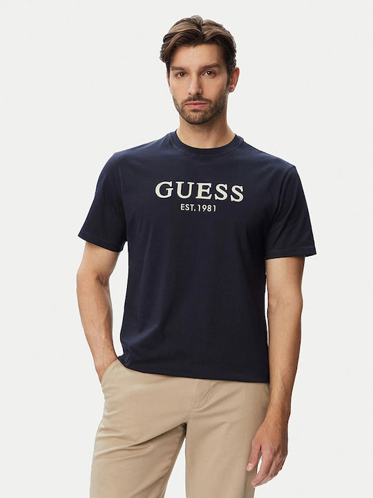 Guess Short Sleeve Blue Blouse