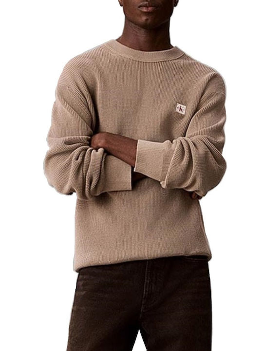Calvin Klein Long Sleeve Sweater Roasted Cashe ...