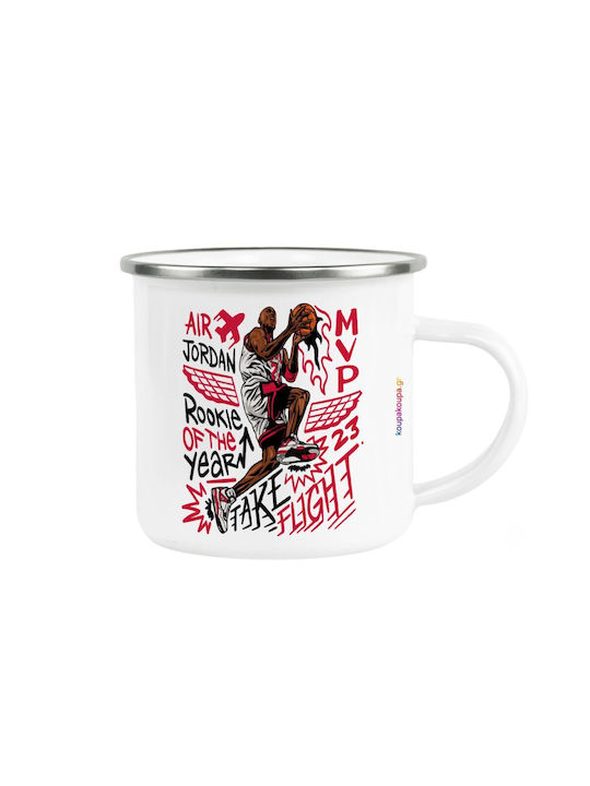Koupakoupa Jordan Metallic White Mug 360ml