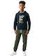 Kids Sweatpants Set Blue