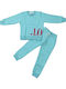 Kinder Sweatpants Set Mit Bluse Türkis