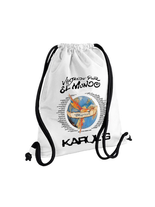Koupakoupa Karol G Tropicoqueta KP 34869 Gymbag BB Weiß Sporttaschen Rucksack Für Fitnessstudio