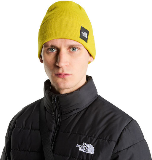 Dock Worker Recycled Beanie Männerschlaufeinfach Strickmütze in Gelbe Farbe