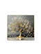 3d Decorative Painting Enchanted Tree Shiny Crystals 40x40 Cm