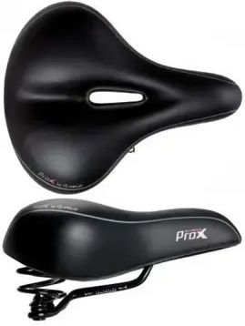 Pro-X Fahrradsattel Grau 250 x 205 mm