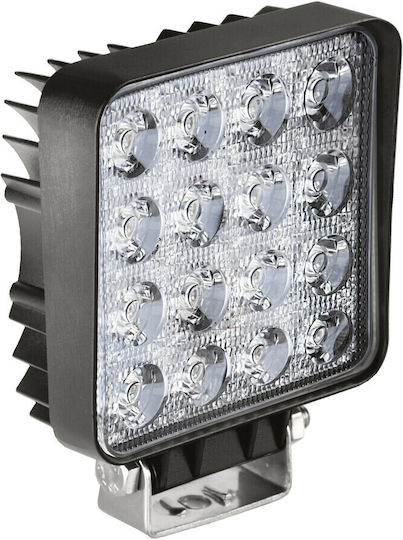 Работен фар 9/32v 48w 16led 2400lm 6.000k Дифракция Wide Beam 128x108mm Wl-31 Lampa 1 Бр